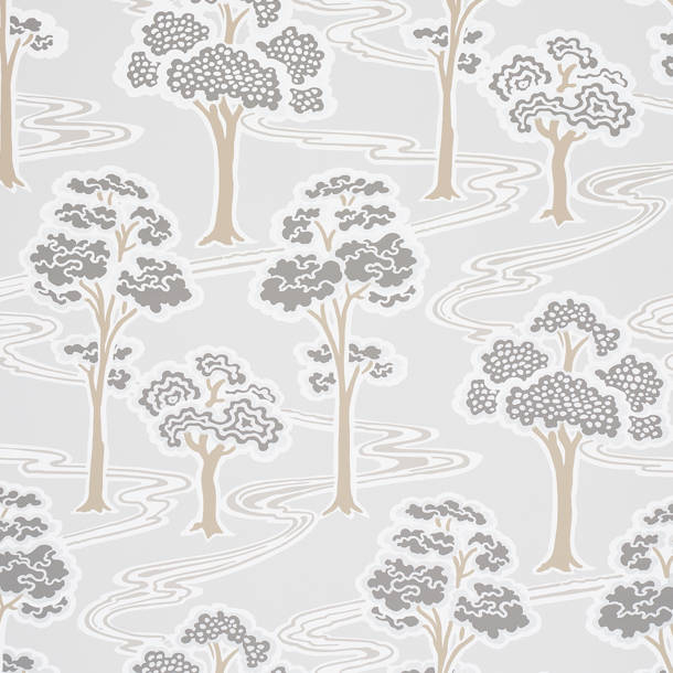 Schumacher Feather Bloom Wallpaper | Perigold